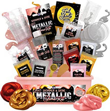 Original Stationery Mini Metallic Shimmery Shine Slime Kit for Girls, Make Metalic Rose Gold Slime, All The Ingredients You'll Need in This Slime Kit in a Box for Girls Age 10-12 Gift Ideas