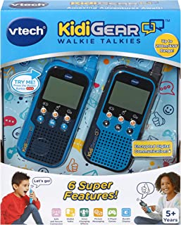 VTech KidiGear Walkie Talkies for Kids, Outdoor 65-foot Long Distance Walkie Talkies with Secure Digital Connection, Suitable for Boys & Girls 5+ years