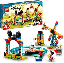 LEGO 10778 Disney Mickey, Minnie and Goofy's Funfair Fun Set with Ferris Wheel & Goofy Figure, Buildable Toy, Xmas Gifts for Girls and Boys 4 Plus Years Old