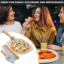 UK Brand 3 in 1 Pizza Oven Accessories Set: Pizza Peel, Pizza Cutter & Pizza Slicer, 12"X14" Aluminium Pizza Turning Peel with Foldable Handle, Pizza Cutter with Cover, Stylish Pizza Oven Tools