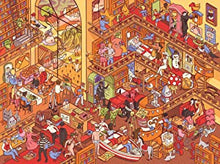 Mayhem in the Library: A 1,000 Piece Jigsaw Puzzle for Adults, Filled with 101 Hidden Book Titles to Discover