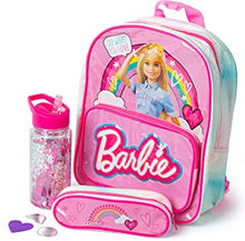 Barbie School Set Includes Barbie Backpack, Water Bottle, Pencil Case and Scratch Art - School Bags for Girls