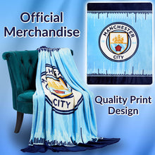 Manchester City FC Fleece Blanket, Man City Gifts for Men