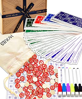 Jaques of London Bingo Game | Bingo Cards & Bingo Pens | Kids Bingo Game | Family Games Bingo Set | Since 1795