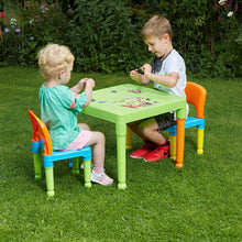 Liberty House Toys Children's Multi-Coloured Table & 2 Chairs Set, Multicoloured, 51x51x43.5 cm