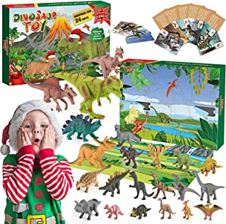 Hitoyzi 2022 Kids Christmas Advent Calendar 24 Days Christmas Countdown Calendar Dinosaur Toys Christmas Toys&Gifts