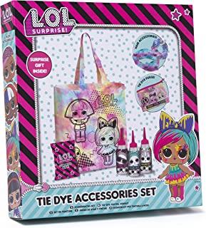 L.O.L. Surprise! Tie Dye Accessories Set - Tie Dye Kit Containing: 1 Tote Bag, 1 Scrunchie, 1 Purse, 1 Head Band And 1 Lol Surprise Gift – Arts And Crafts Gifts For Girls - Lol Toys for Girls