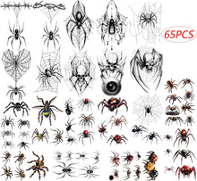 XINDY Halloween Face Tattoo, 20 Sheets Halloween Tattoo Spider Tattoos Temporary Halloween Make up Tattoo Spider Webs Tattoos Stickers for Adults Kids Halloween Carnival Cosplay Costume Makeup Party