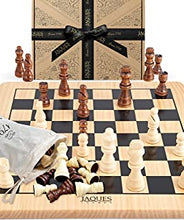 Jaques of London Chess Set Complete with Pieces - Quality Chess Board and Jaques Staunton Chess Pieces - Jaques Chess Quality Since 1795