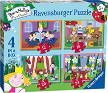 Ravensburger Ben & Holly-4 in Box (12, 16, 20, 24 Pieces) Jigsaw Puzzles for Kids Age 3 Years Up