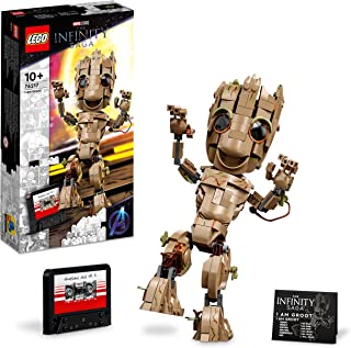 LEGO 76217 Marvel I am Groot Buildable Toy, Guardians of the Galaxy 2 Set, Collectable Baby Groot Model Figure, Gift Idea