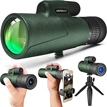 ARPBEST 25X50 Monocular Telescope High Power with Smartphone Holder & Tripod - FMC Lens & BAK4 Prism - High Definition Monocular for Adults with Zoom Focus for Wildlife Bird Watching Hiking Camping