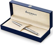 Waterman Hemisphere Ballpoint Pen | Stainless Steel with Chrome Trim | Medium Point | Blue Ink | Gift Box