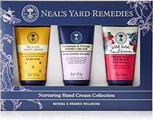 Neal’s Yard Remedies Nurturing Hand Cream Collection - The Perfect Hand Moisturiser To Suit Your Mood - Bee Lovely, Wild Rose And Geranium & Orange (3 Pack)