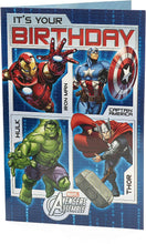 Disney Marvel Avengers Assemble Birthday Greeting Card Disney Character Cards