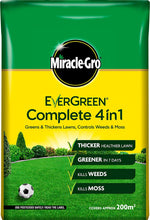 Miracle-Gro Evergreen Complete 4-in-1 Lawn Food - 200 m2, 7 kg, Lawn Food, Weed & Moss Control,