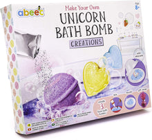 abeec Make Your Own Unicorn Bath Bomb - Bath Bombs for Kids - Bath Bomb Making Kit for Kids - Arts and Crafts for Kids - Bath Bomb Moulds, Unicorn Figures, Body Glitter & More.