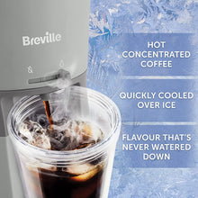 Breville Iced Coffee Maker  Plus Coffee Cup with Straw  Ready in Under 4 Minutes  Grey [VCF155]