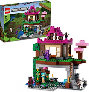 LEGO 21183 Minecraft The Training Grounds House Building Set, Cave Toy, Xmas Gifts for Boys and Girls with Skeleton, Ninja, Rogue and Bat Figures