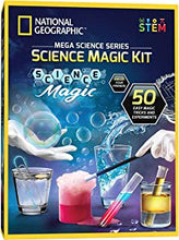 National Geographic Science Magic Kit - Perform 20 Unique Science Experiments as Magic Tricks, Includes Magic Wand and Over 50 Pieces, Great Science Set for Kids That Want to Put on a Big Show