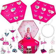 Barbie Advent Calendar 2022 Jewellery Box Advent Calendar For Girls with Bracelet and Charms, Barbie Gifts for Girls