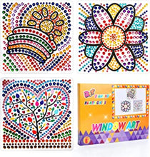 Fullove Kids Diamond Painting Kits - Window Gem Suncatcher Arts and Crafts for Kids