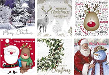 Christmas Cards Bumper Box 30 Assorted Xmas Cards - 6 Designs Cute & Traditional & Envelopes