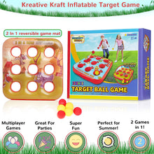 KreativeKraft Target Ball Inflatable Game for Children Party Outdoor Summer Games for Boy Girl 3 in a Row Inflatables Garden Toy