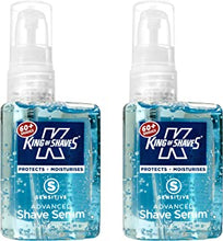 King of Shaves Advanced Sensitive Shaving Face Serum for Men, Low Foam, Protects & Moisturises, Vegan & Vegetarian Friendly 50ml - Twin Pack