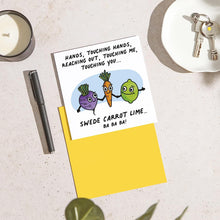 Huxters Funny Birthday Card  Swede Carrot Lime - Happy Birthday Card for her  gifts from women - Friend Birthday Card  Gift card  Funny Card for him men  Funny Card for Mum 14.8cm square