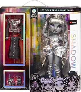 Rainbow High Shadow High Series - LUNA MADISON - Greyscale Fashion Doll with Beautiful Hair, Two Designer Outfits, & Accessories - Collectable - For Kids Ages 6+