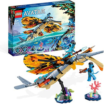 LEGO 75576 Avatar Skimwing Adventure, Collectible The Way of Water Set with Toy Animal for Boys & Girls, Pandora Coral Reef Scene, Jake Sully and Tonowari Minifigures