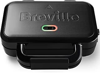 Breville Ultimate Deep Fill Toastie Maker | 2 Slice Sandwich Toaster | Removable Non-Stick Plates | Stainless Steel | Black [VST082]