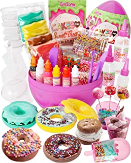 GirlZone Cakes & Sweet Treats Slime Egg, All in One Clay for Kids and Slime Set with Sprinkles for Slime and Ice Cream Toys for Hours of Sensory Play, Fun Gift Idea and Slime Kits for Girls