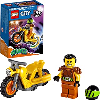 LEGO 60297 City Stuntz Demolition Stunt Bike Set with Flywheel-Powered Toy Motorbike & Racer Wallop Minifigure, Gifts for Boys & Girls age 5 Plus