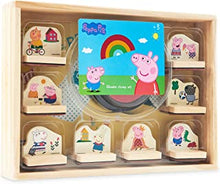 Peppa Pig Wooden Stamp Set Arts and Crafts For Kids 3+ Gifts for Boys and Girls