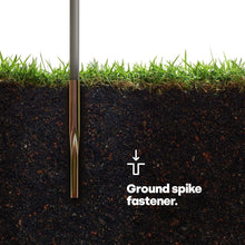 LIVIVO Outdoor Garden 4 Arm 45m folding Rotary Washing Line Clothes Airer Dryer with Free Ground Spike and Cover (Silver)