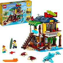 LEGO 31118 Creator 3 in 1 Surfer Beach House, Gift Idea for Girls and Boys 8 plus Years Old, Lighthouse & Pool House Summer Building Toys Set