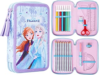 Disney Frozen 2 Pencil Case for Girls, Filled Pencil Cases with Frozen Stationary Supplies, Disney Gifts for Girls