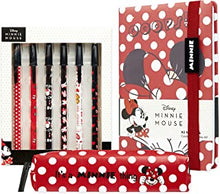 Disney Notebook, Pencil Case & Pen Set, Girls School Supplies, Minnie Mouse Gifts For Girls