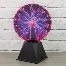 Global Gizmos 48980 8 Inch Mega Plasma Ball / Touch & Sound Activated / Multi-Coloured Lightning Display / Light Up Electric Globe Lamp | Night Light