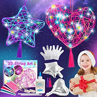 Fullove Art and Crafts Kit for Kids 3D String Art Kit for Girls Boys Craft Kits