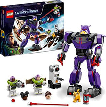 LEGO 76831 Disney and Pixar’s Lightyear Zurg Battle Buildable Robot Toy with Mech Action Figure and Buzz Minifigure, Gifts for Boys & Girls