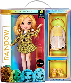 Rainbow High 575757EUC Fashion Collectable Toy for Kids-with 2 Outfits to Mix & Match and Doll Accessories-Gift for Children, Ages 6-12 Years Old, Sheryl Meyer-Marigold (Yellow)