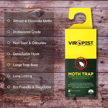 Moth Traps (4 Pack) for CLOTHES, CARPETS, WARDROBES & DRAWERS. Irresistible sticky pheromone glue board attracts and kills CLOTHES and CARPET MOTHS  Non-Toxic, Odour-Free, Safe for Children & Pets