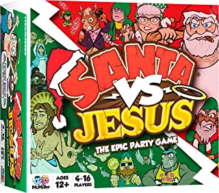 Santa VS Jesus - The Epic Party Card Game - Easy to Play Fun Challenges - Adult Board Game - Ideal for Holidays or Christmas