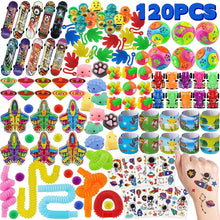 nicknack Kids Party Bag Fillers Unisex, 120PCS Assortment Toys for Boys Girls Classroom Prizes Rewards Goodie Loot Bag Fillers Birthday Party Gift Favours