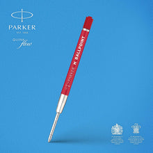 Parker Ballpoint Pen Refill  Medium Tip  Red QUINKflow Ink  2 Count