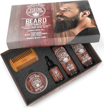 Ultimate Beard Care Conditioner Kit - Beard Grooming Kit for Men Softens, Smoothes and Soothes Beard Itch- Contains Beard Wash & Conditioner, Beard Oil, Beard Balm and Beard Comb- Sandalwood Scent