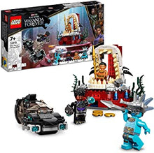 LEGO 76213 Marvel King Namor’s Throne Room, Black Panther Wakanda Forever Set with Submarine Toy for Kids 7 Years Old, Underwater Super Heroes Adventure